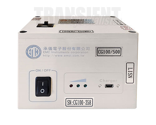 EMC Instruments CG 100/500 - Fron Top