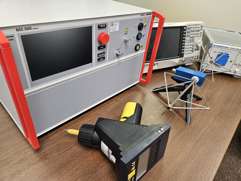 Common EMC Test Equipment on Table