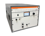Amplifier Research 500W1000C Amplifier from Front and Side with screen on