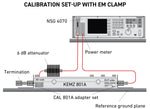 Calibration setup with NSG 4070 and EM Clamp