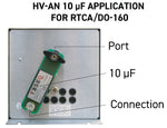 10uF capacitor on LISN for DO-160 Testing