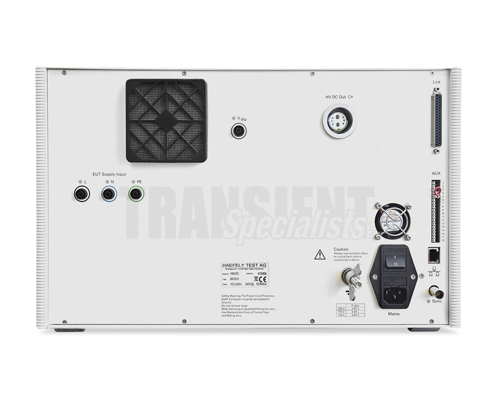 H.Tページ Haefely AXOS 8 - Rent 7 kV Transient Test Generator