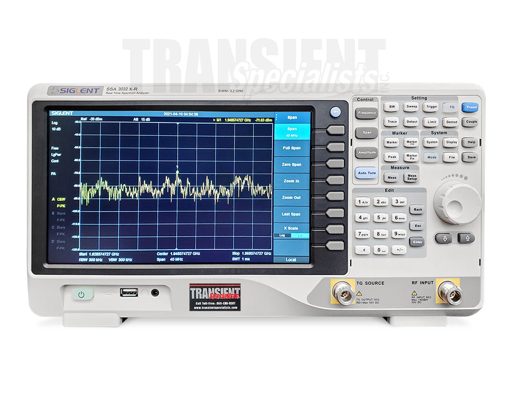 Siglent SSA3032X Plus - Rent 3.2 GHz Spectrum Analyzer